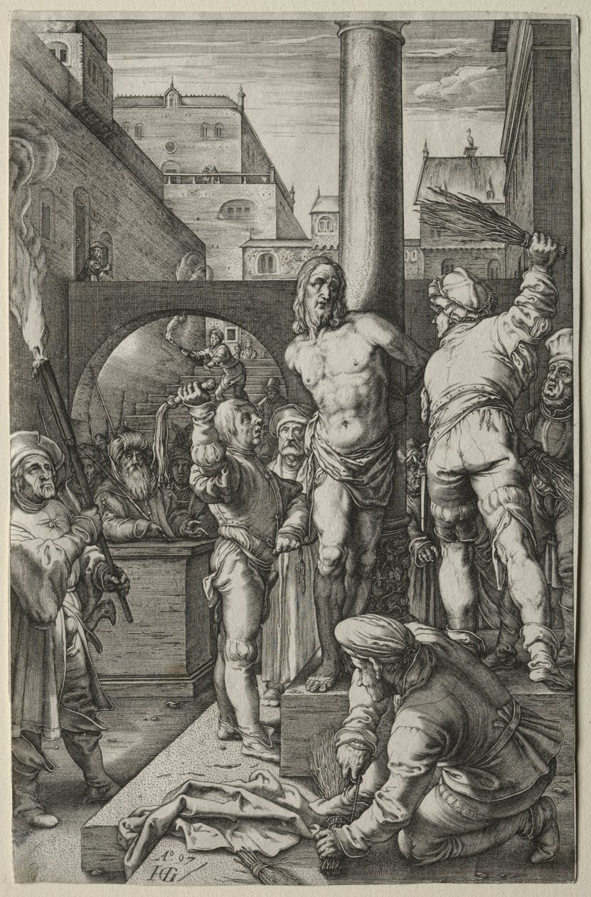 Tutku: Kırbaçlanma by Hendrick Goltzius