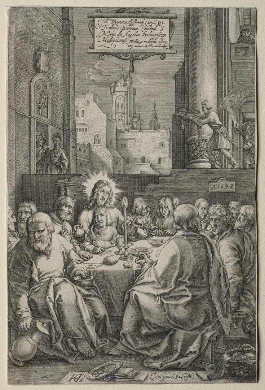 Tutku: Son Akşam Yemeği by Hendrick Goltzius