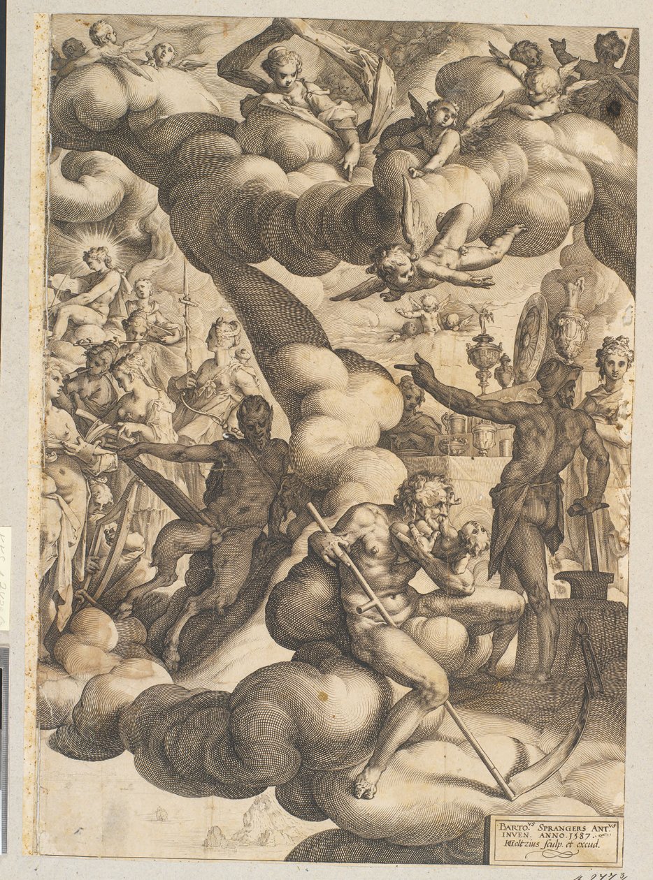 Aşk Tanrısı ve Ruhun Düğünü by Hendrick Goltzius