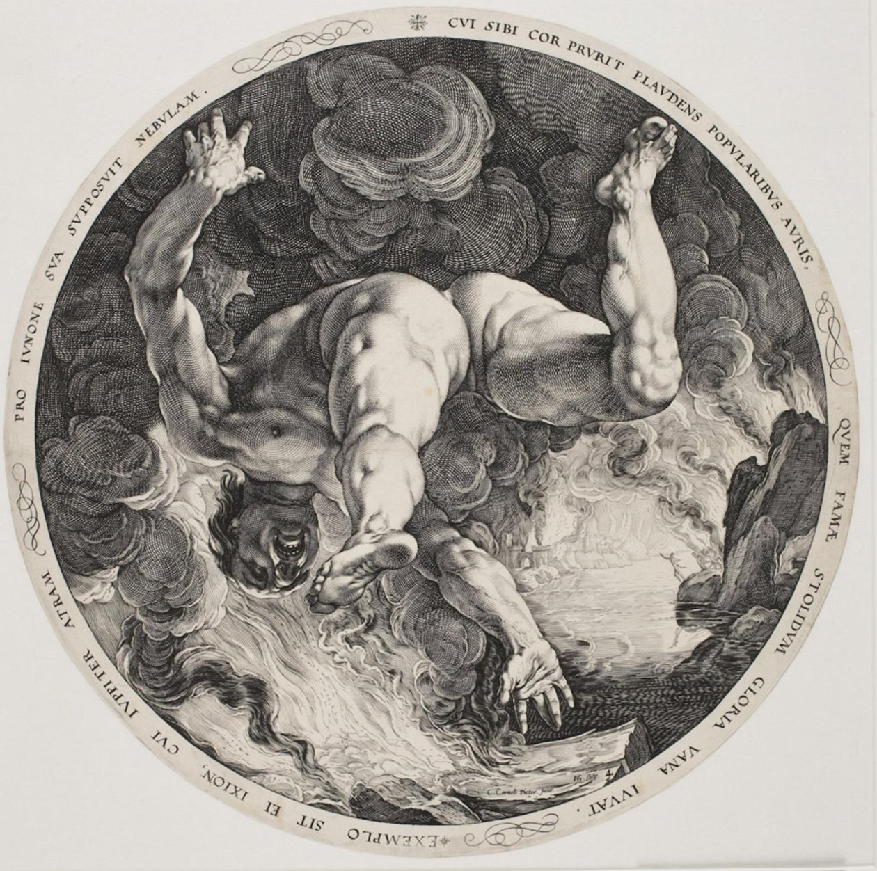 Dört Rezillik - Ixion by Hendrick Goltzius