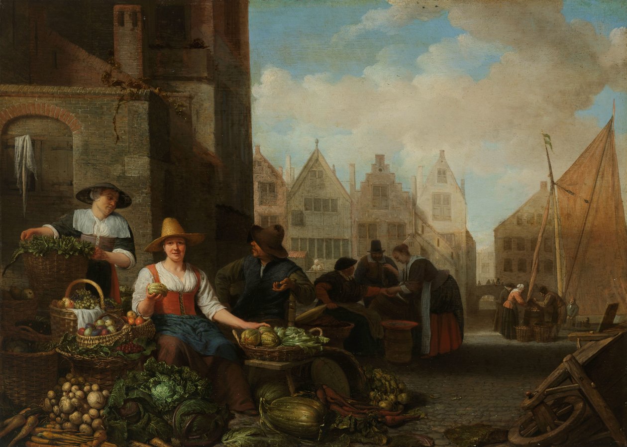 Sebze Pazarı by Hendrick Martensz. Sorgh