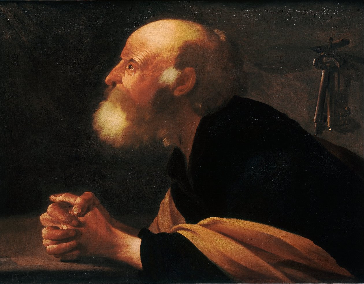 pişmanlık duyan Peter by Hendrick ter Brugghen