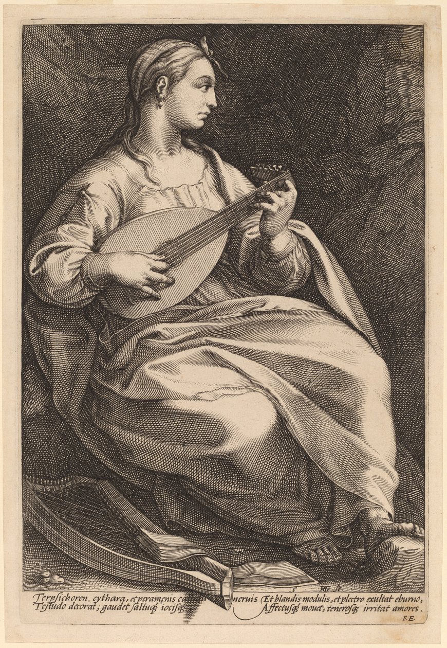 Terpsikor by Hendrik Goltzius