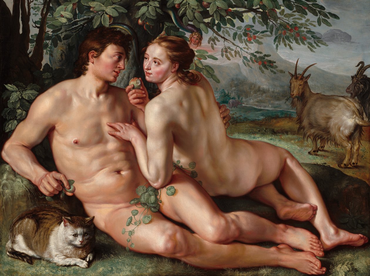 İnsanın Düşüşü, 1616. by Hendrik Goltzius