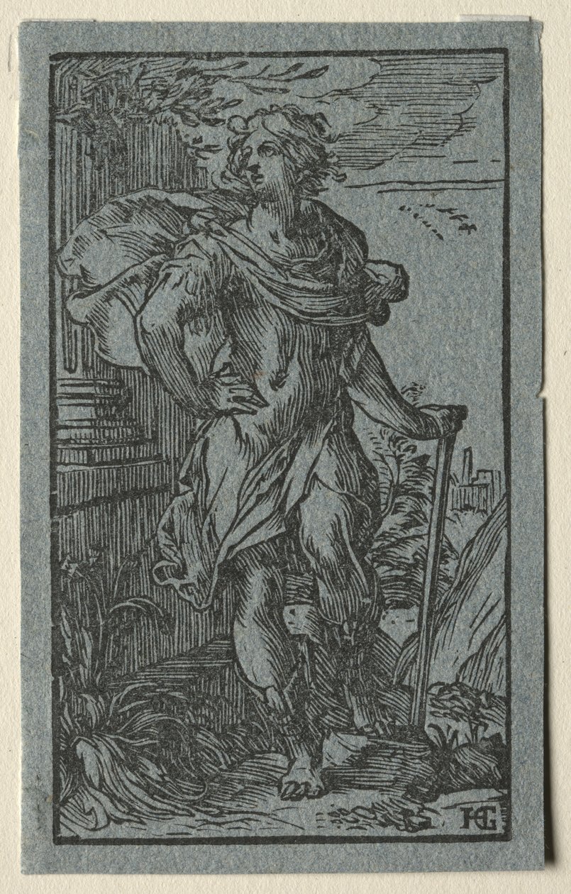 Genç Adam Ayakta. by Hendrik Goltzius