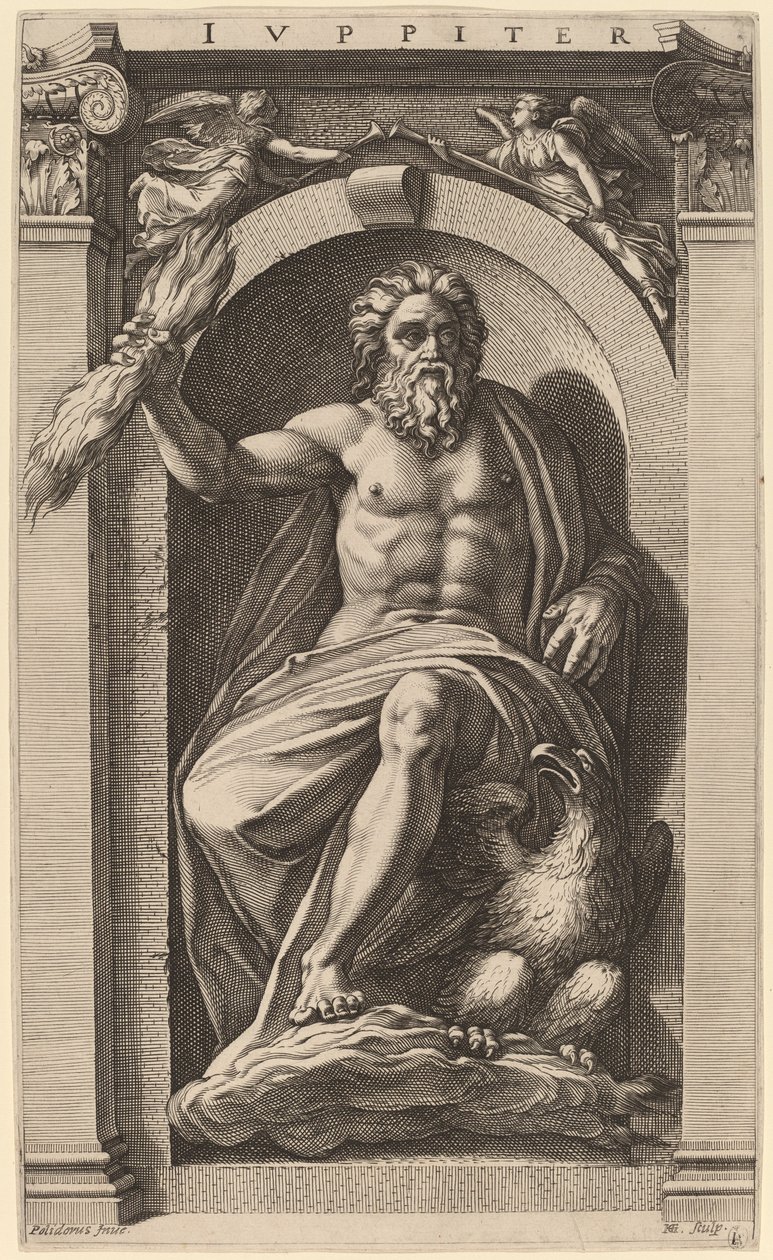 Jüpiter by Hendrik Goltzius after Polidoro da Caravaggio