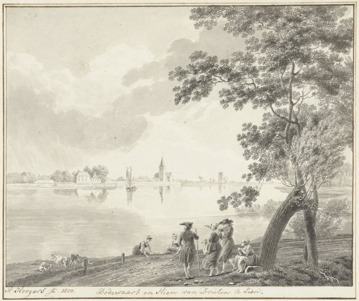 Dodewaard ve Hien'in görünümü by Hendrik Hoogers