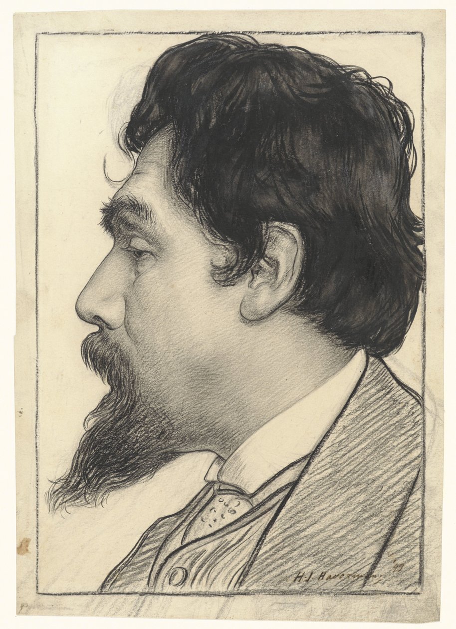 Jan Toorop'un Portresi by Hendrik Johannes Haverman