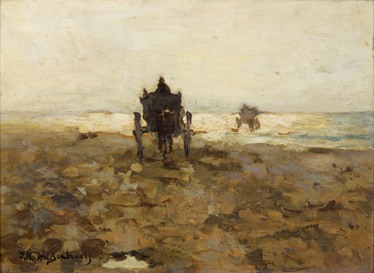 Clammers Horse Drive, c. 1890 by Hendrik Johannes Weissenbruch