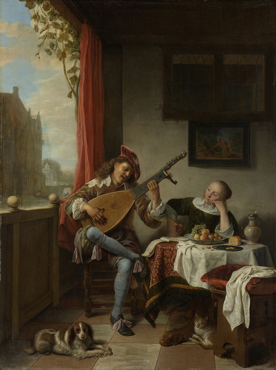Ud Oyuncusu, 1661 by Hendrik Maertensz Sorgh