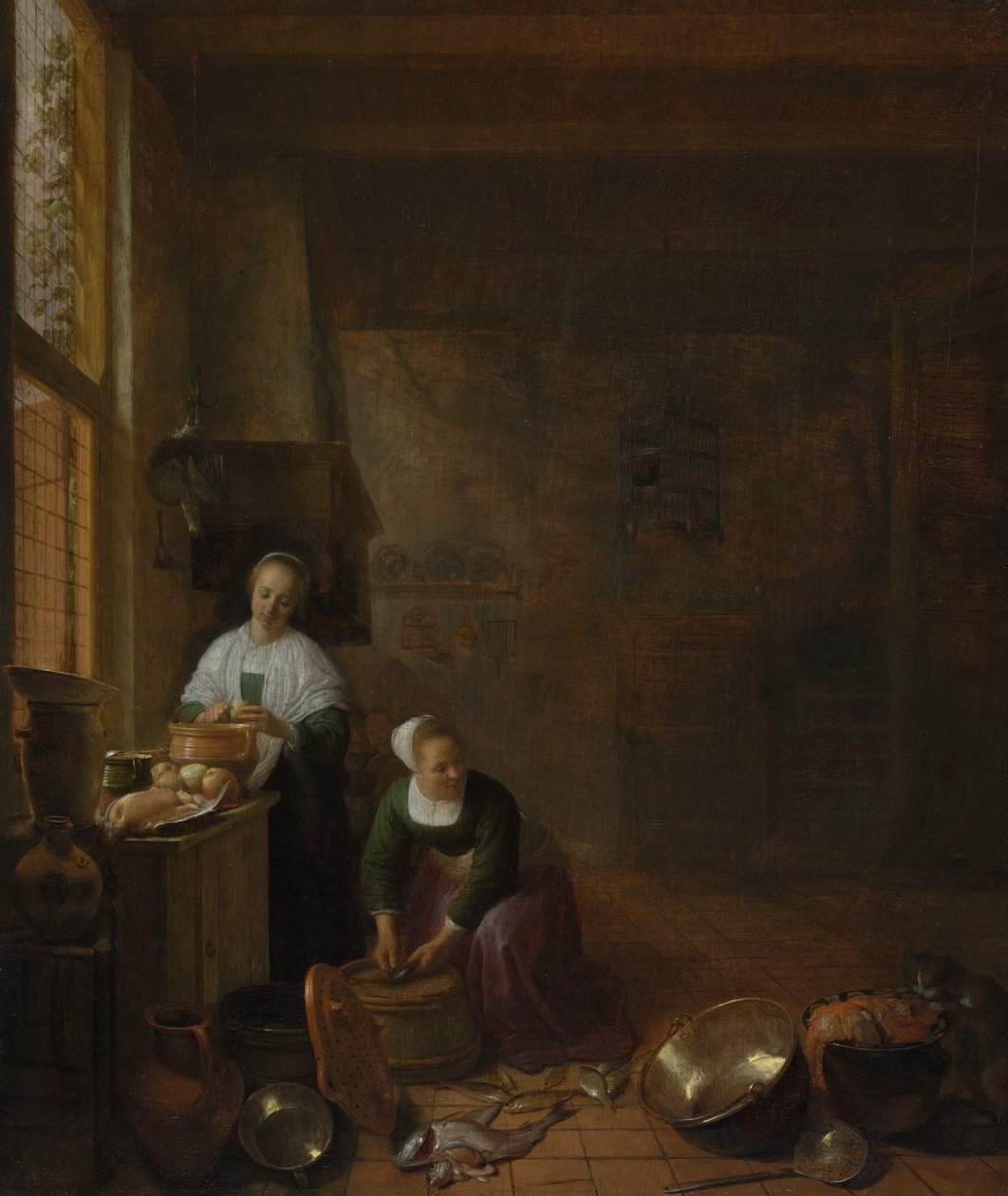 Bir Mutfak, ca. 1643. by Hendrik Martensz. Sorgh