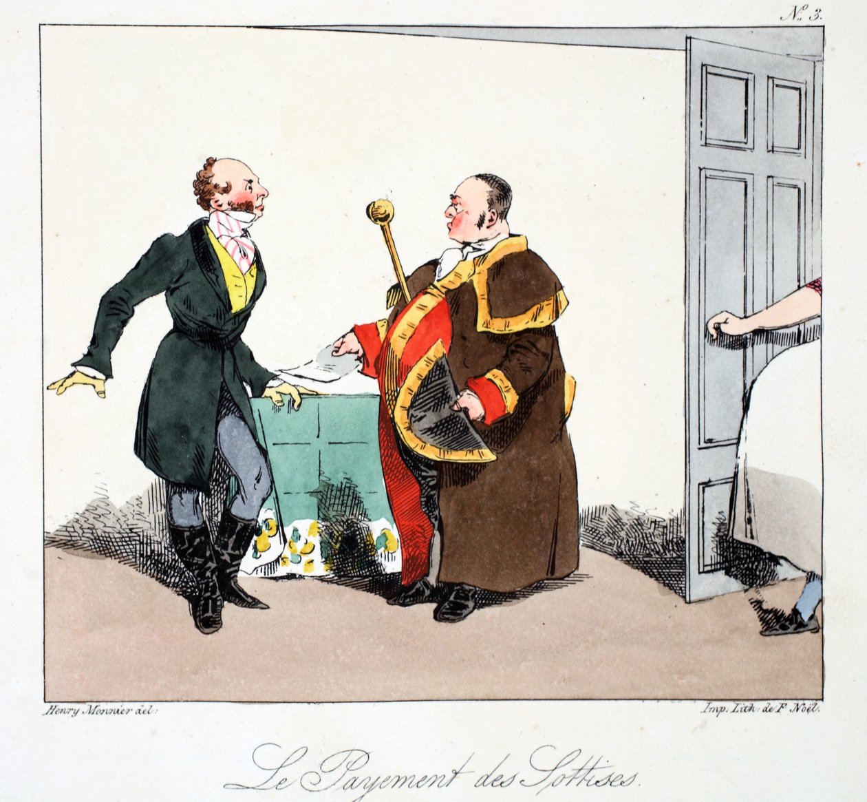 Le Payement des Sottises, Henri Monnier