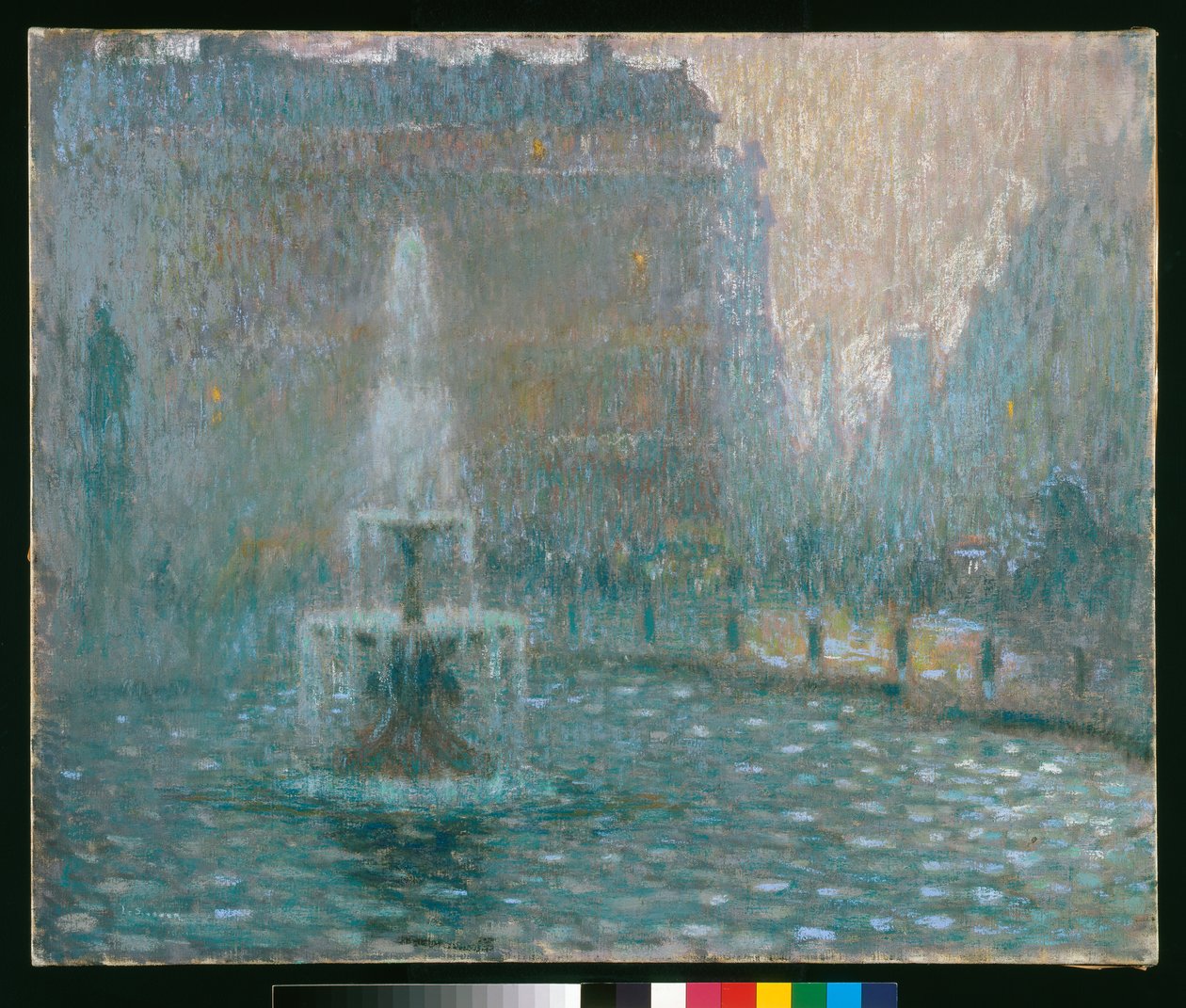 Trafalgar Meydanı, c.1908 (pastel) by Henri Eugene Augustin Le Sidaner