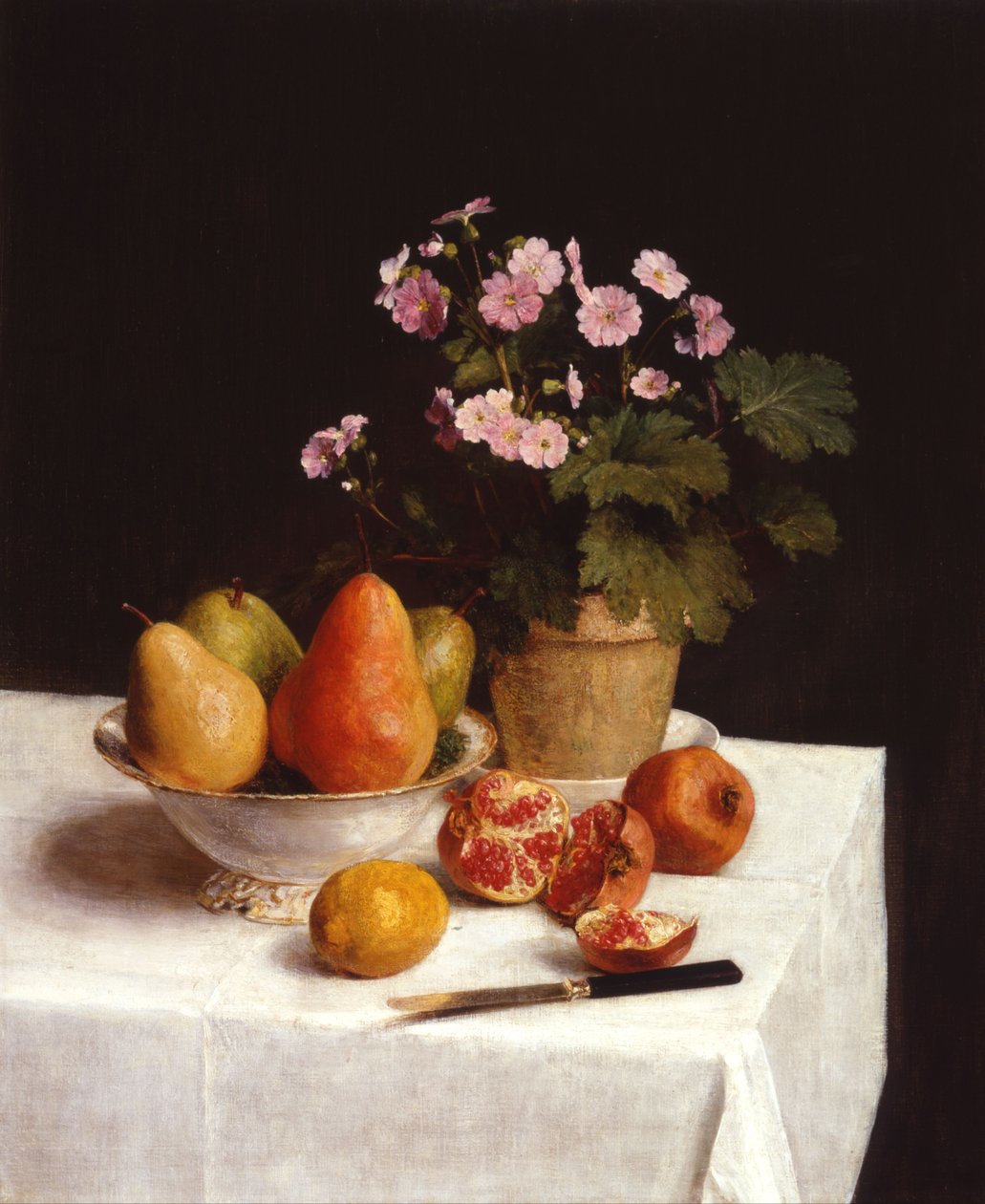 Natürmort by Ignace Henri Jean Fantin Latour