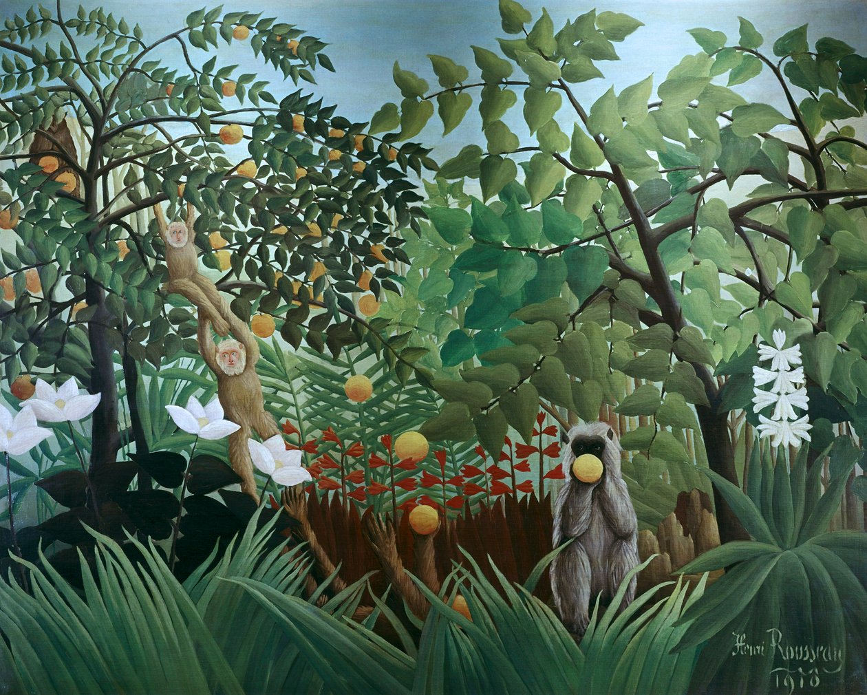 Egzotik Manzara, 1910 by Henri Rousseau