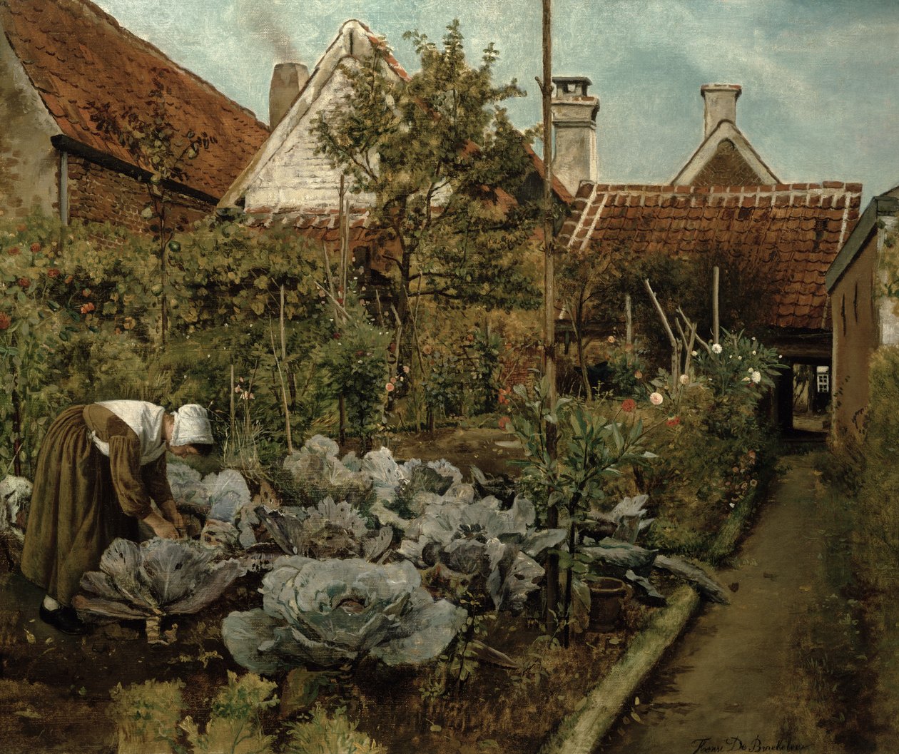 Flaman Bahçesi by Henri de Braekeleer