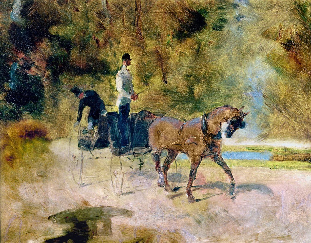 Köpek Arabası, 1880 by Henri de Toulouse Lautrec