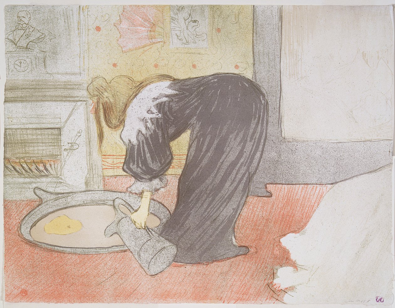 ವುಮನ್ ಅಟ್ ದಿ ಟಬ್, 1896 ಟರ್ಕ್ by Henri de Toulouse Lautrec