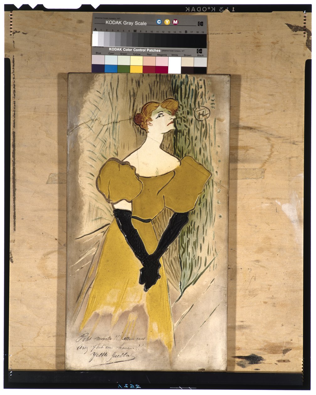 ಯೆವೆಟ್ಟೆ ಗಿಲ್ಬರ್ಟ್, 1895 (ಸೆರಾಮಿಕ್) ಟರ್ಕ್ by Henri de Toulouse Lautrec