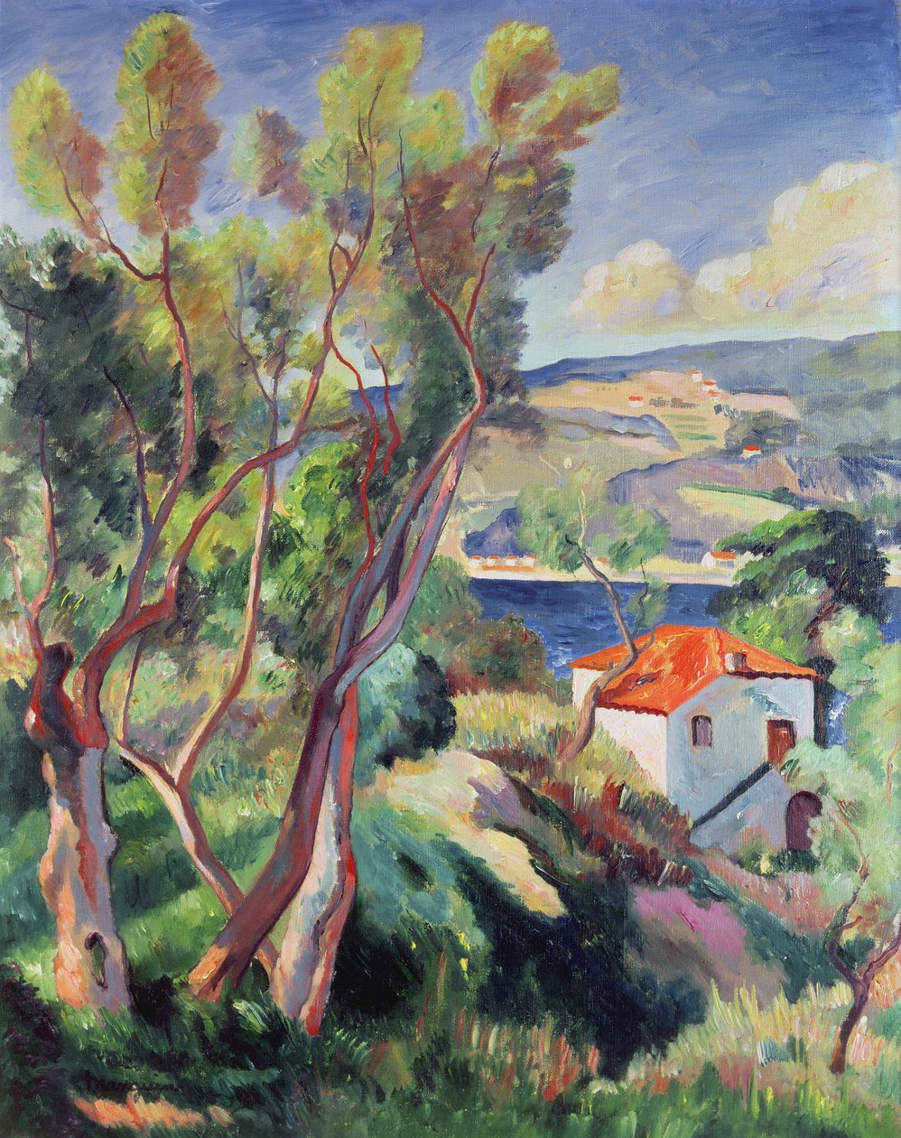 Villefranche'a Giden Yol by Henri Charles Manguin