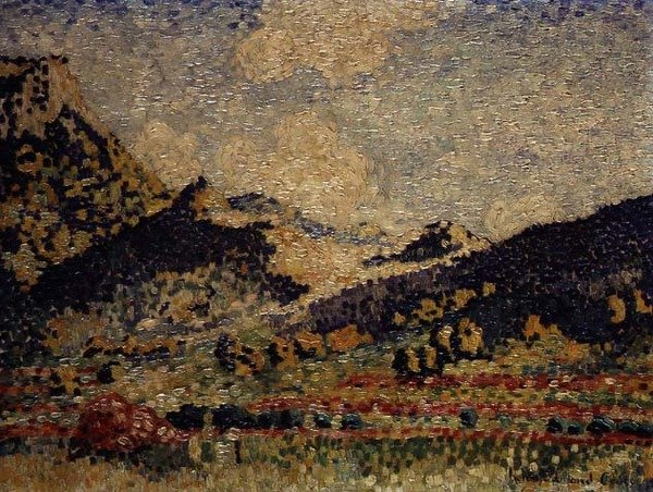 Küçük Maures Dağları için Çalışma by Henri Edmond Cross