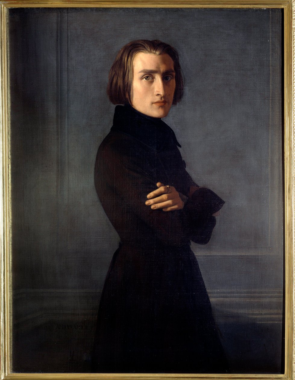 Franz Liszt'in Portresi by Henri (1814 82) Lehmann