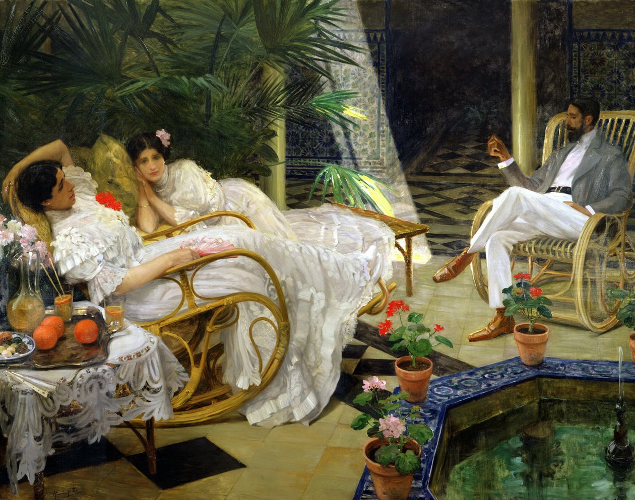 Veranda, 1908. by Henri Achille Zo
