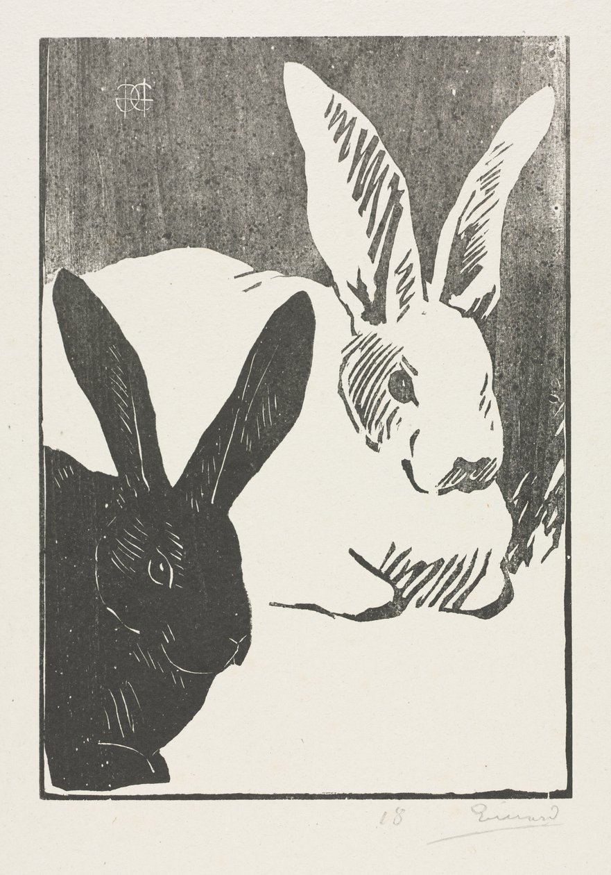 Tavşanlar by Henri Charles Guérard