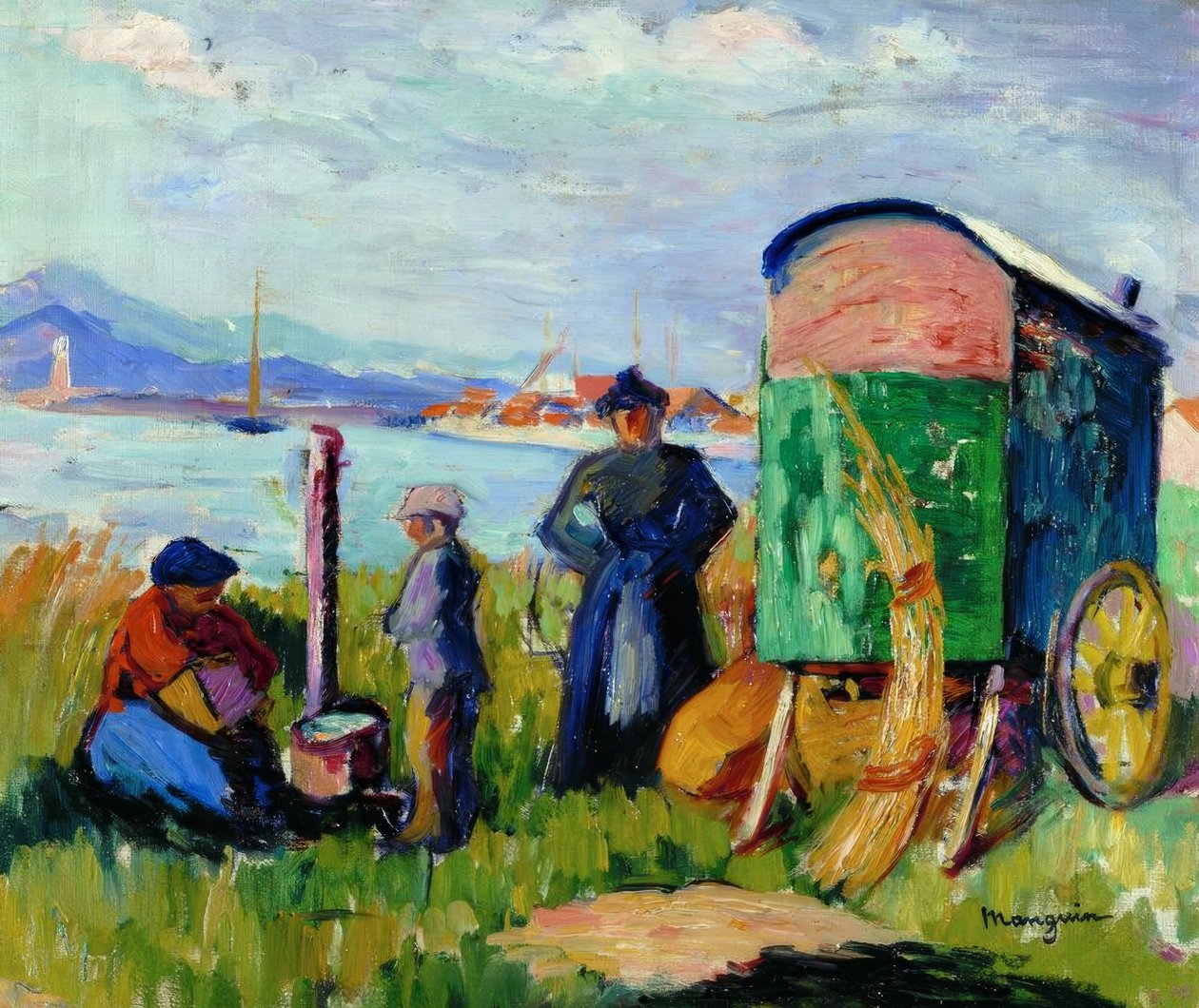 çingene vagonu by Henri Charles Manguin