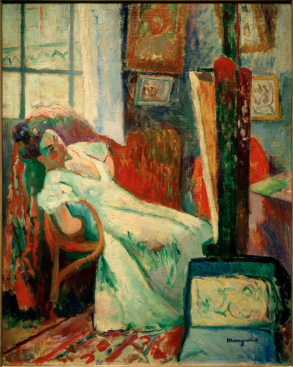 Modelin Dinlenmesi (Jeanne) by Henri Charles Manguin