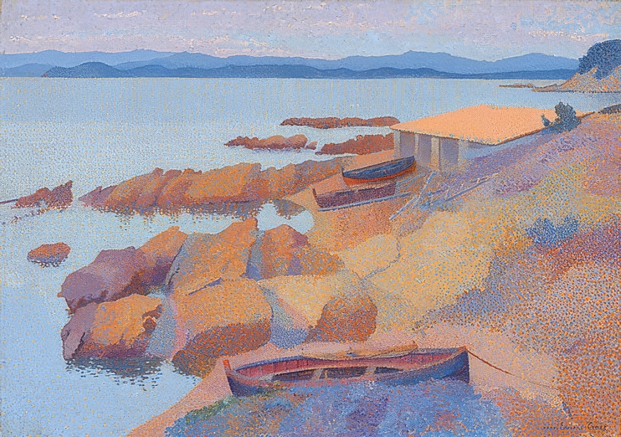 Antibes yakınlarındaki sahil. 1891/92 by Henri Edmond Cross