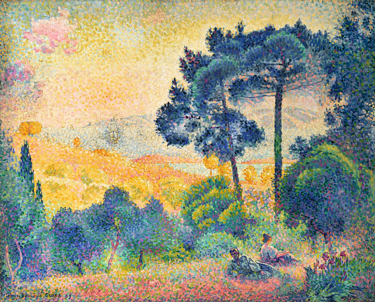 Provence Manzarası, 1898. by Henri Edmond Cross