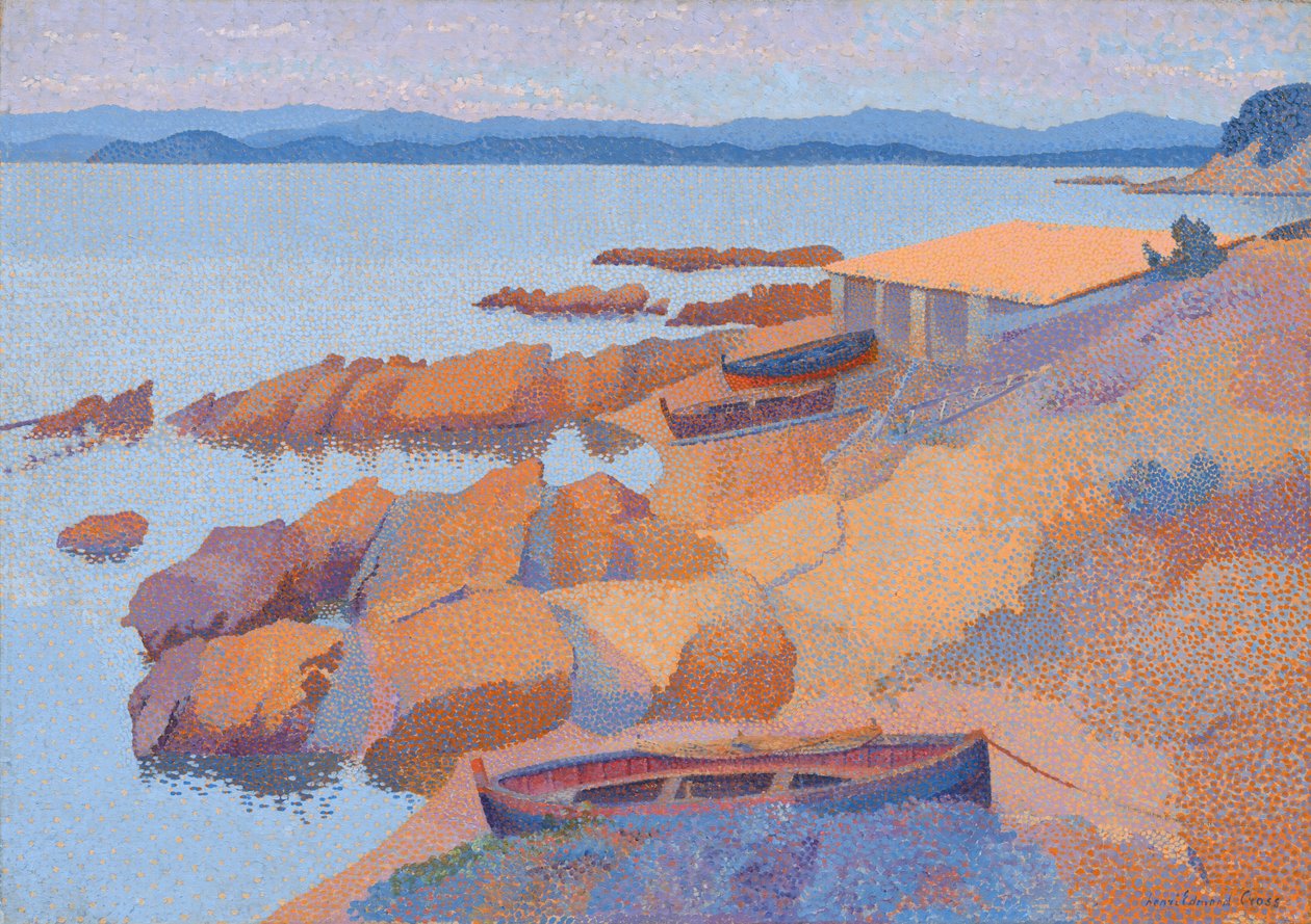 Antibes yakınlarındaki sahil manzarası by Henri Edmond Cross