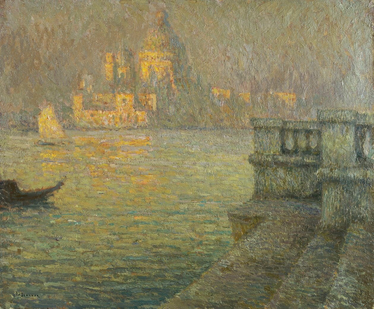 La Salute, Venedik by Henri Eugene Augustin Le Sidaner