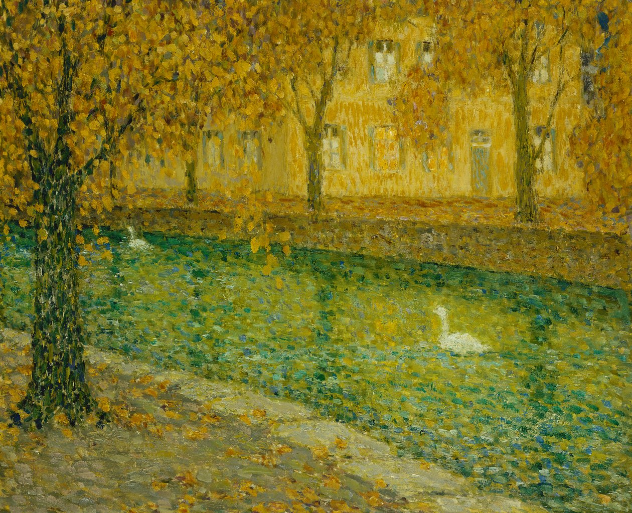 Kanal, Annecy by Henri Eugene Augustin Le Sidaner