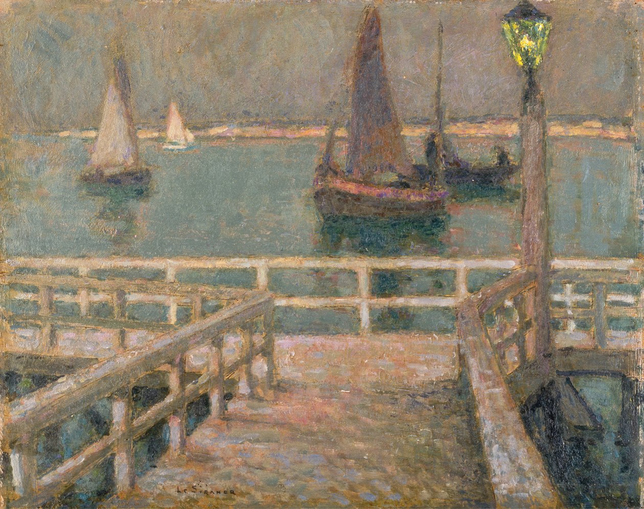 İskele (petrol) by Henri Eugene Augustin Le Sidaner