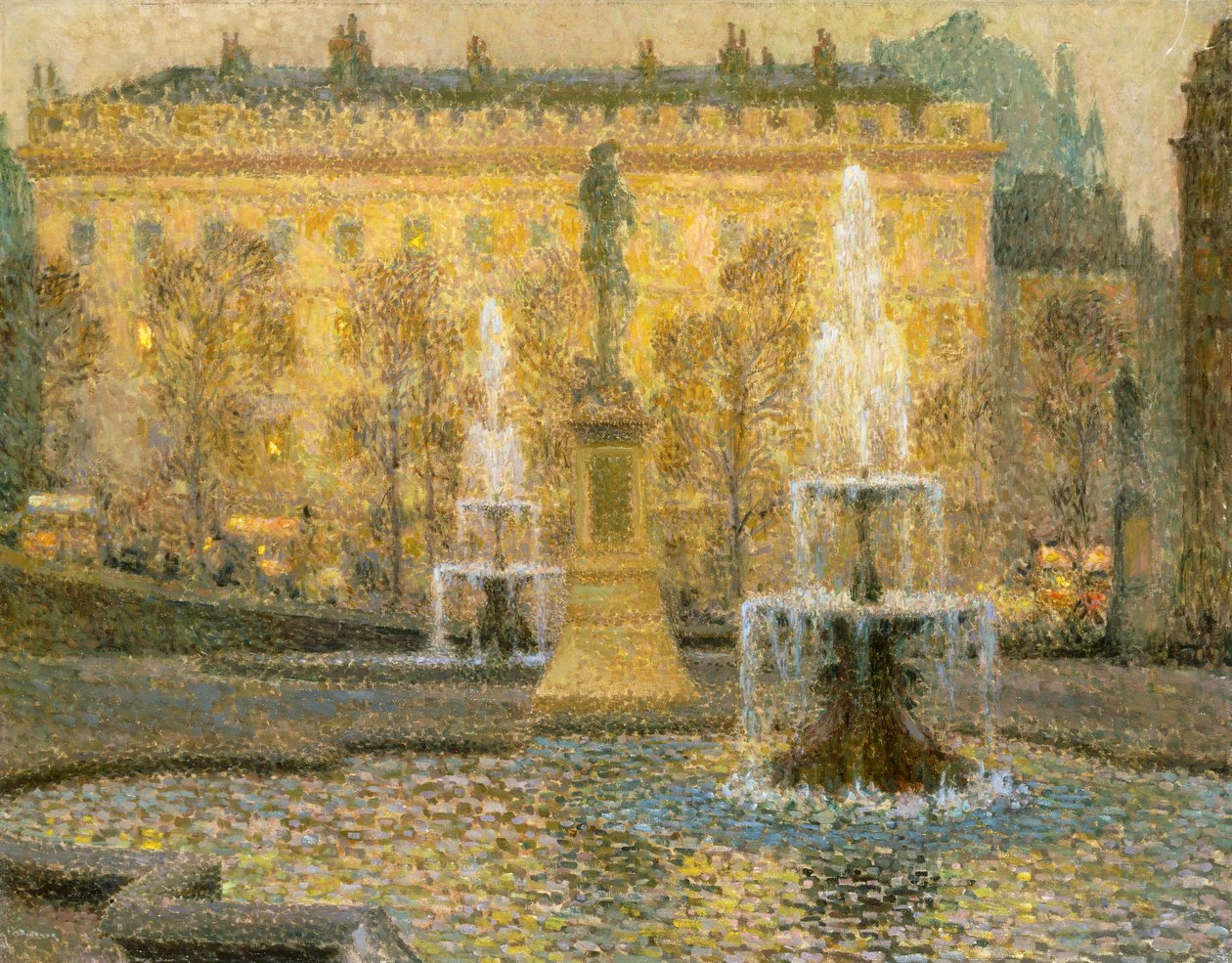 Trafalgar Meydanı, Londra by Henri Eugene Augustin Le Sidaner