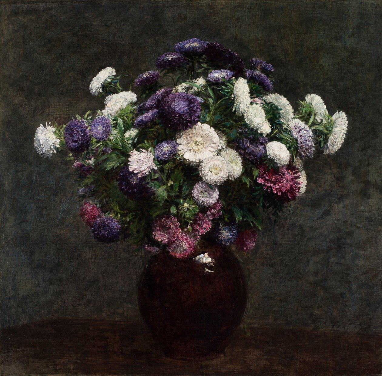 Vazoda Asterler by Ignace Henri Jean Fantin Latour