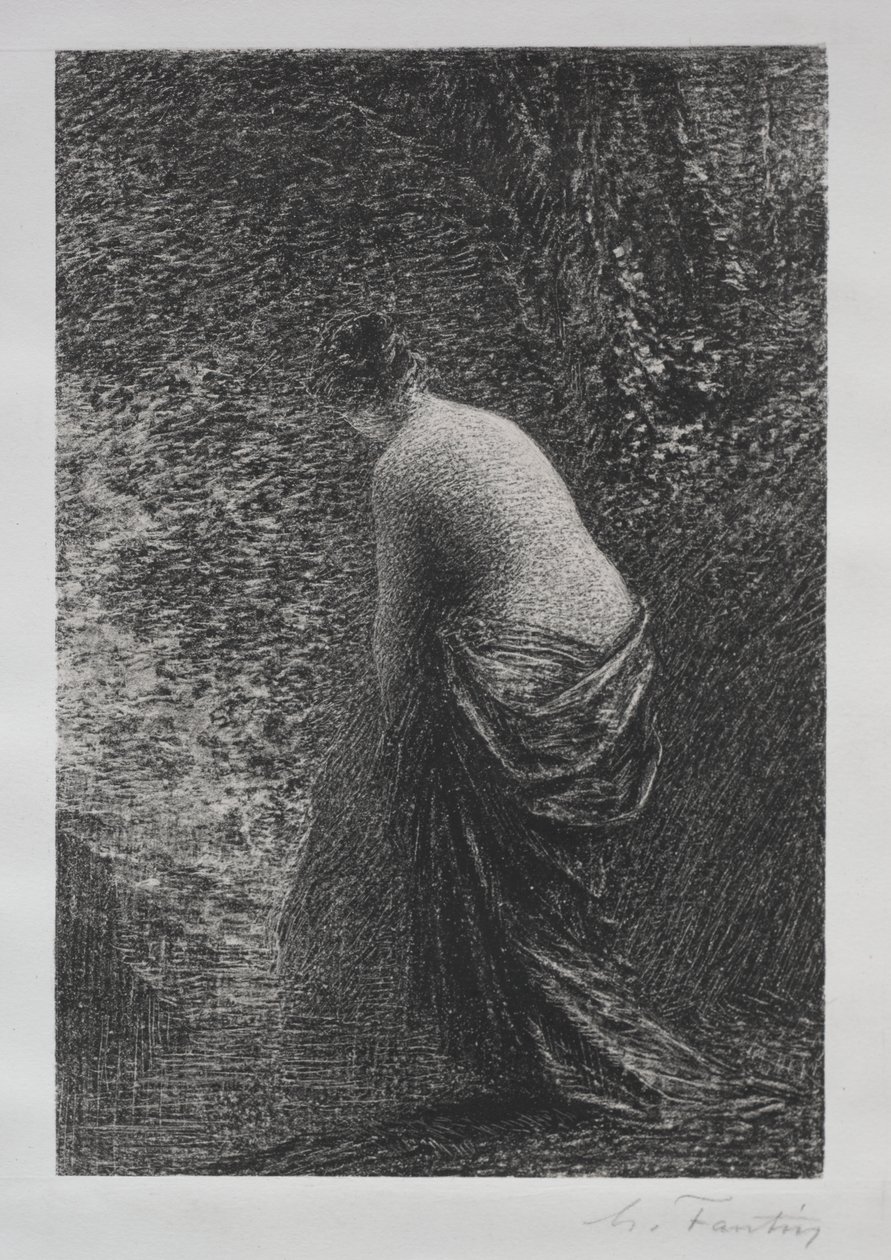 yüzücü ayakta by Ignace Henri Jean Fantin Latour