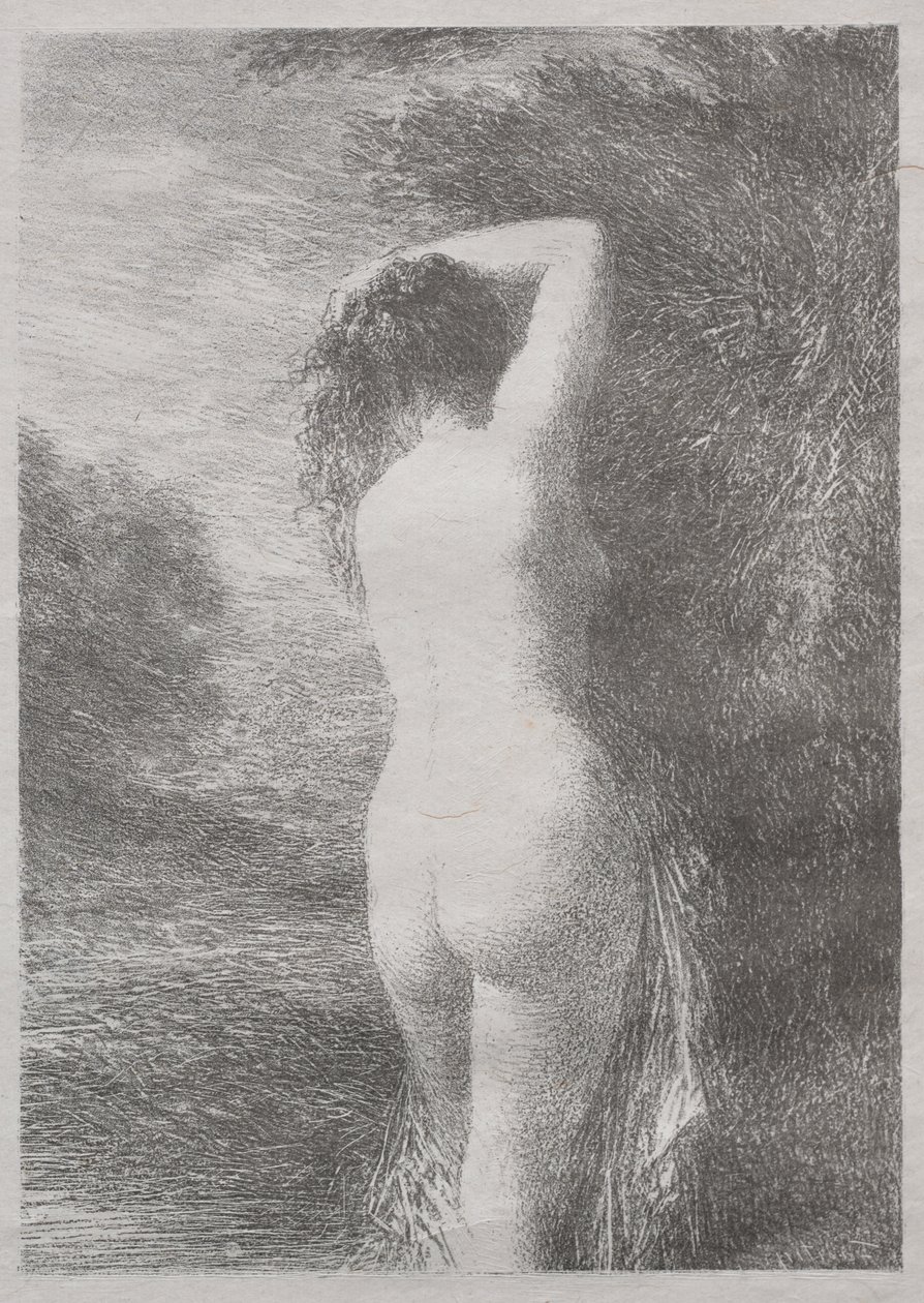 yüzücü ayakta by Ignace Henri Jean Fantin Latour