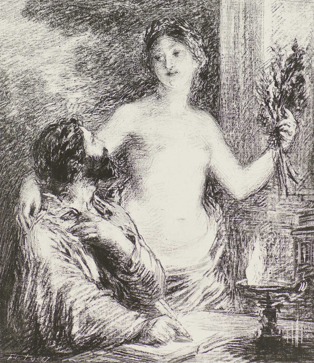 Müzisyen by Ignace Henri Jean Fantin Latour