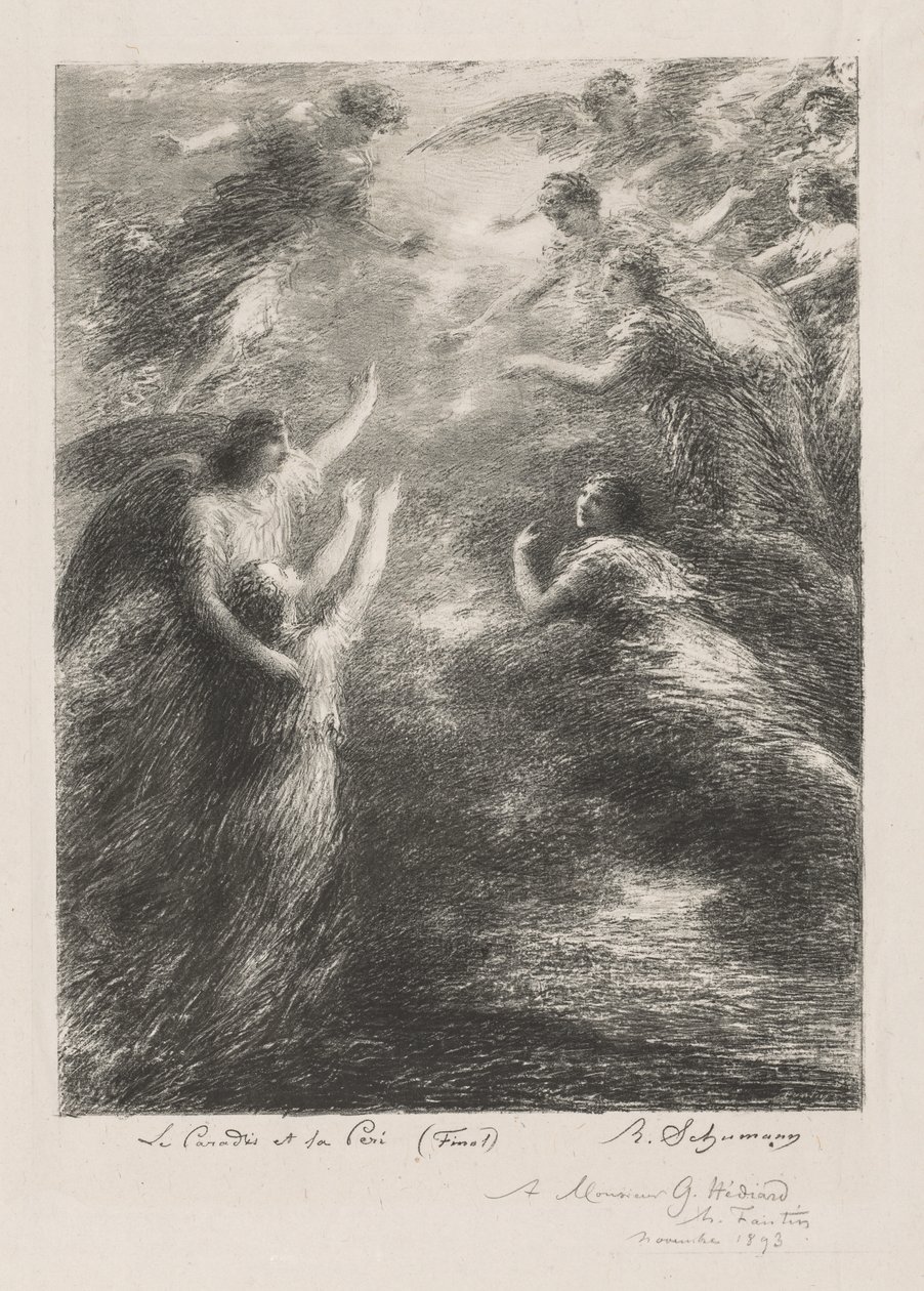 Cennet ve Peri by Ignace Henri Jean Fantin Latour