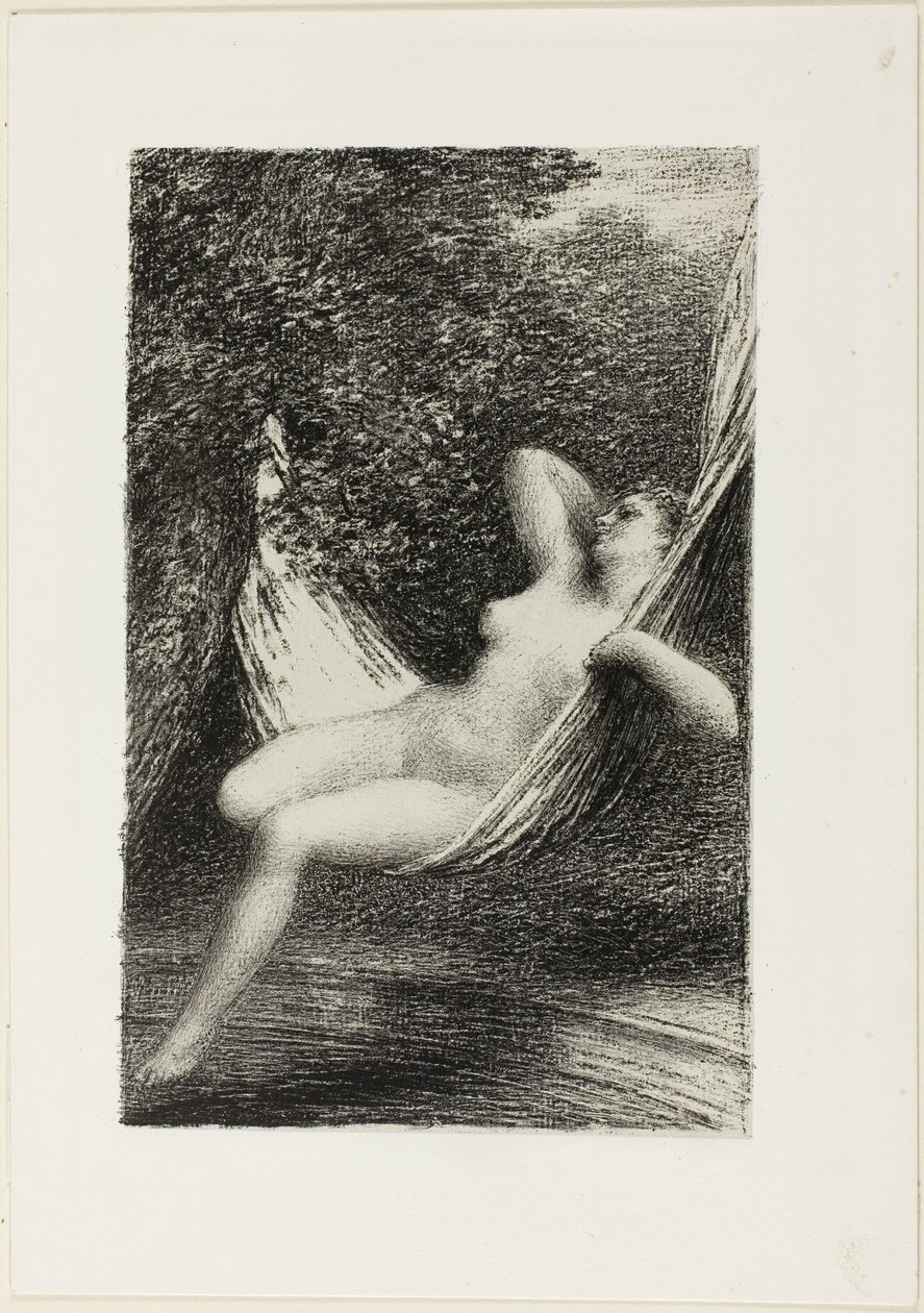 Yıkanan Sara by Ignace Henri Jean Fantin Latour