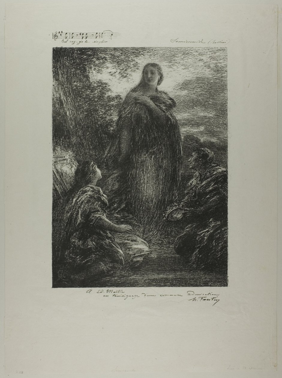 Semiramis by Ignace Henri Jean Fantin Latour