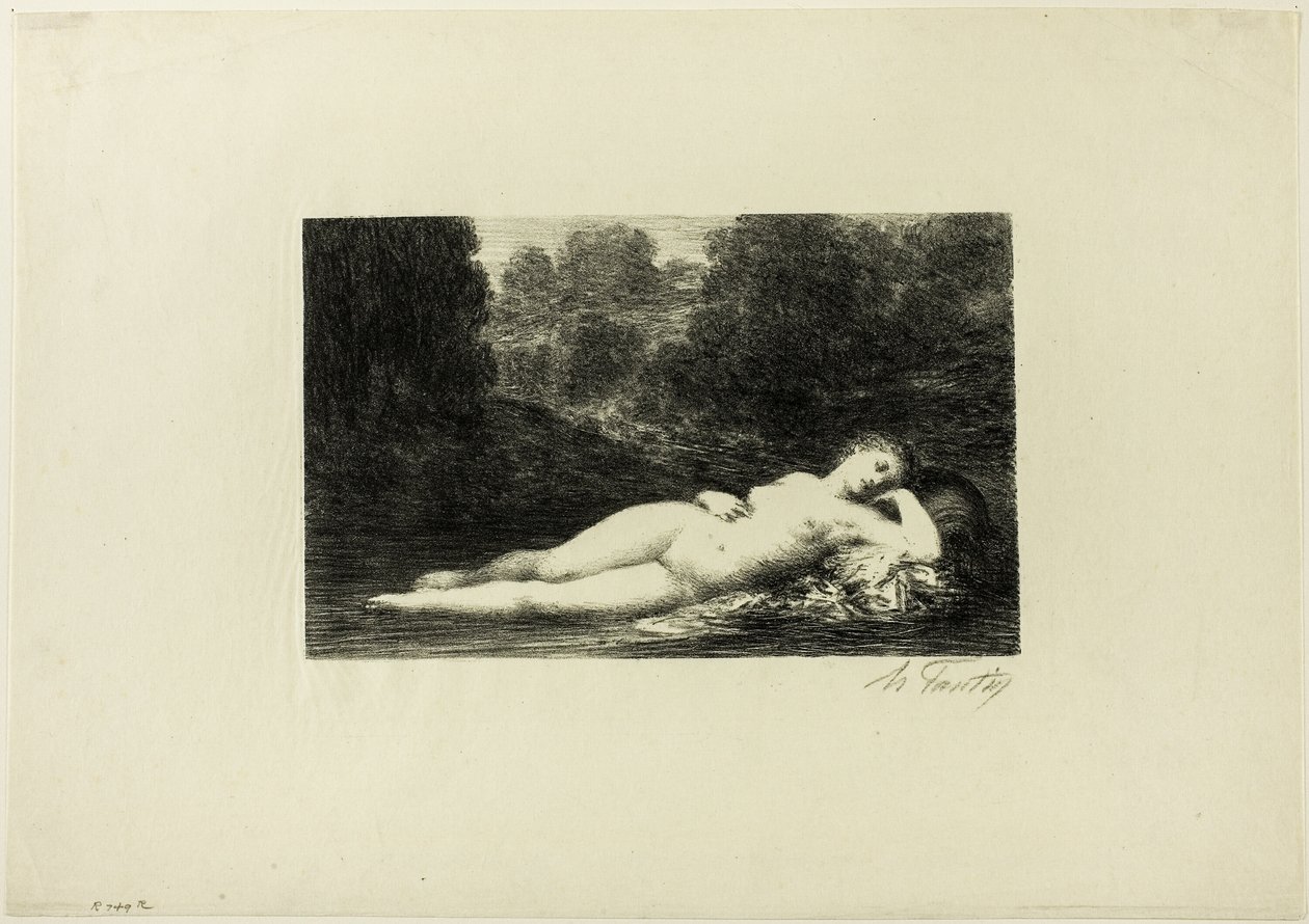 sessiz su by Ignace Henri Jean Fantin Latour