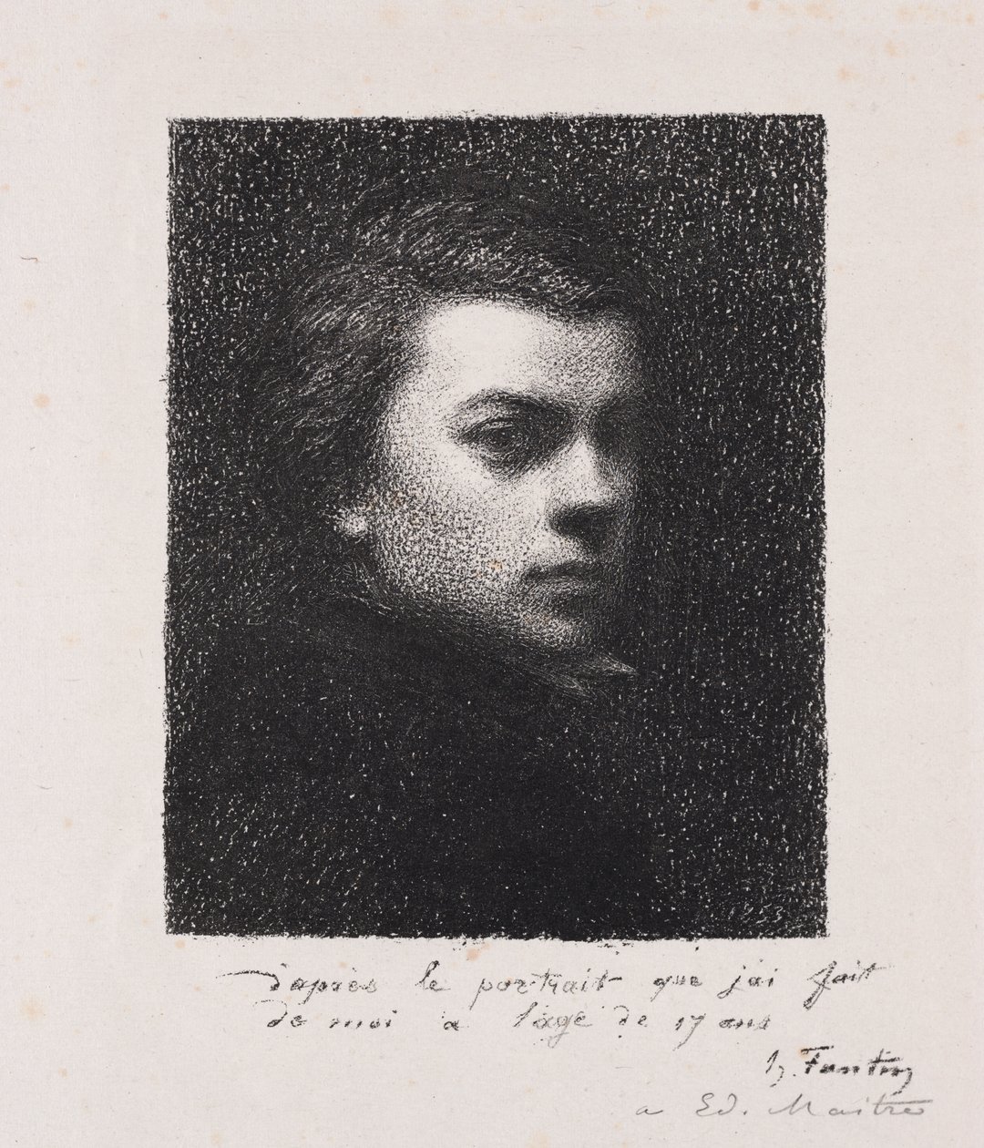 17 Yaşında Sanatçı by Ignace Henri Jean Fantin Latour