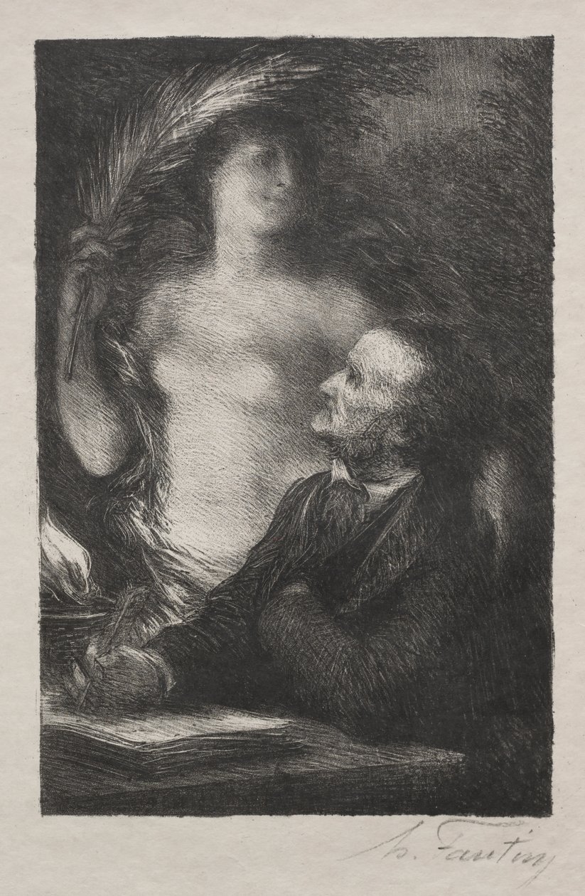 İlham perisi by Ignace Henri Jean Fantin Latour