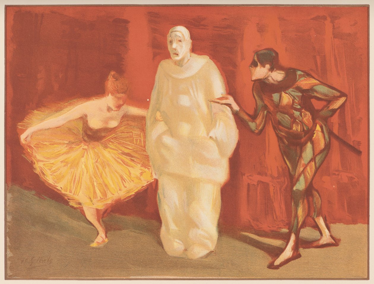 Pandomim, c. 1898. by Henri Gabriel Ibels