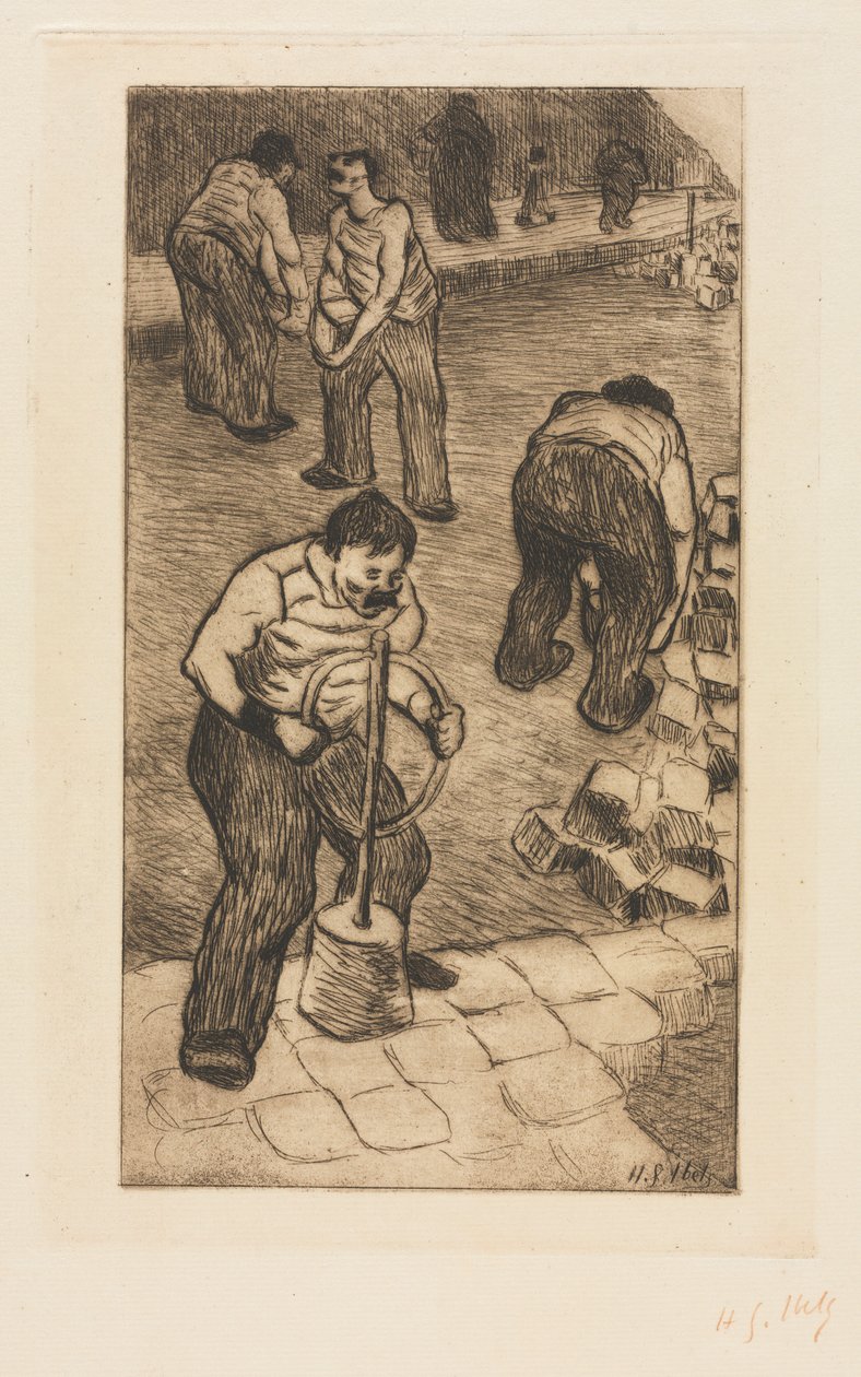 Sokak Döşemeciler by Henri Gabriel Ibels