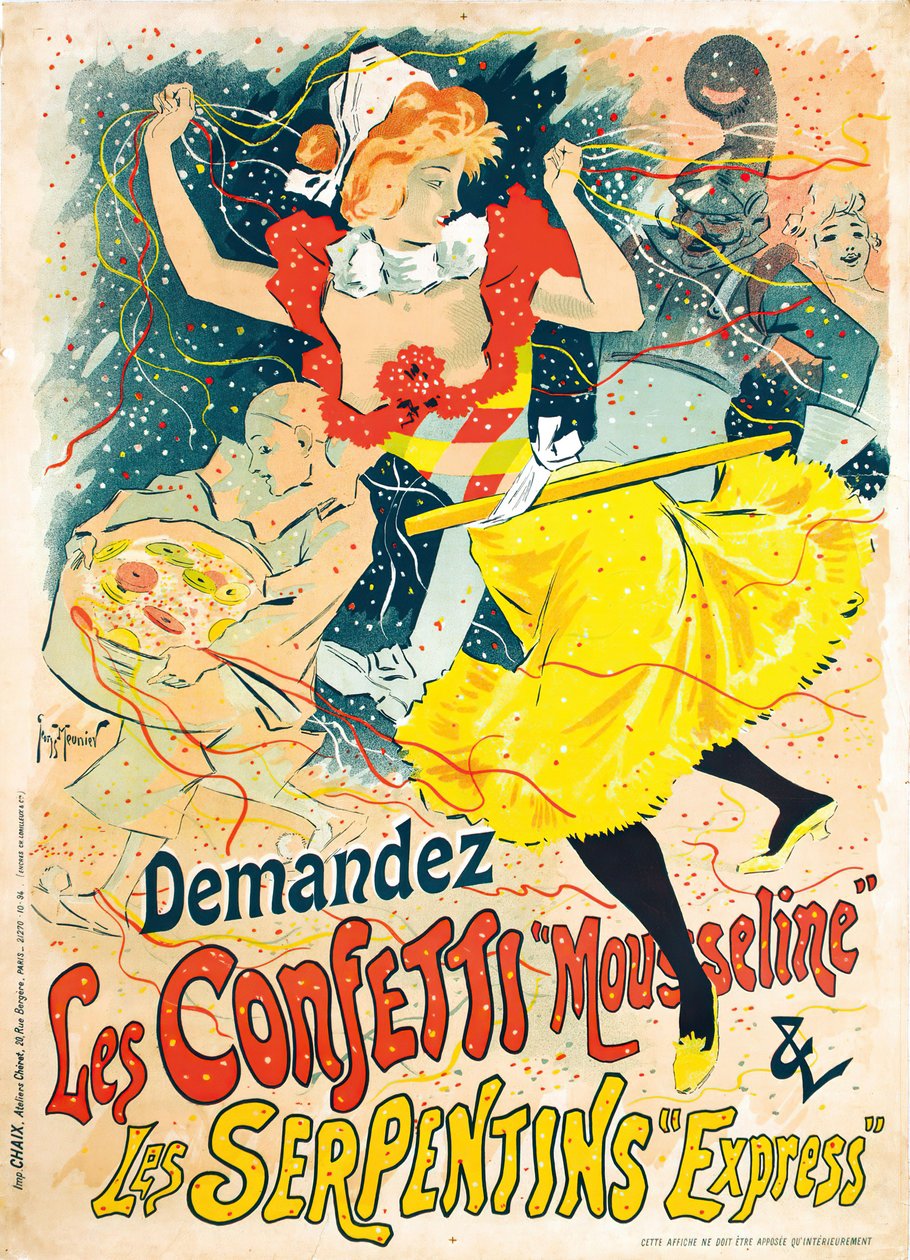 Konfeti, 1894. by Henri Georges Meunier